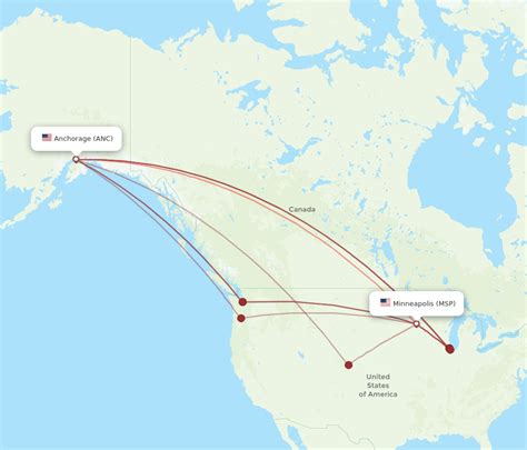 Flights from Anchorage to Minneapolis: ANC to MSP Flights